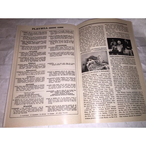 Broadway Cort Theatre PLAYBILL THE MAGIC SHOW Vintage 1970's Paperback - Picture 16 of 16